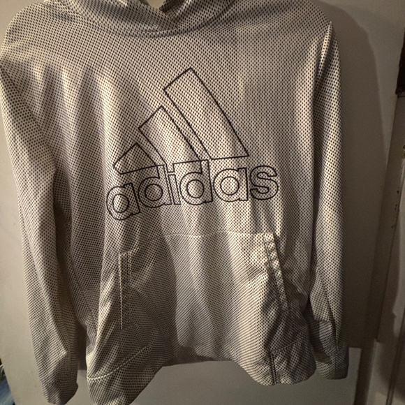 Boys Adidas Dot Print Hoodie Size Youth Large - Picture 2 of 5